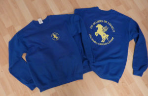 impression sur sweat du logo les écuries de Lavalut