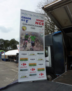 réalisation d'un kakémono pour une épreuve sportive